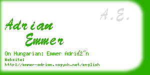 adrian emmer business card